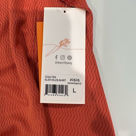 KERRITS COOLTEK SLEEVELESS SHIRT PAPAYAWAVE LARGE - Picture 3 of 3